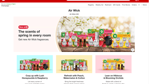 Target Air Wick 'Scents of Spring' Brand Showcase
